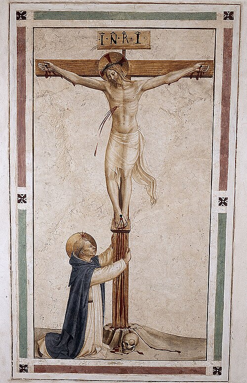 Christus am Kreuz mit dem heiligen Dominikus, , Fra Angelico