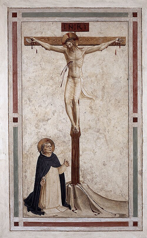 Cristo crocifisso con San Domenico, , Fra Angelico