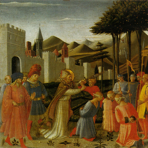 Hl. Nikolaus rettet drei zum Tode verurteilte, 1437, Fra Angelico