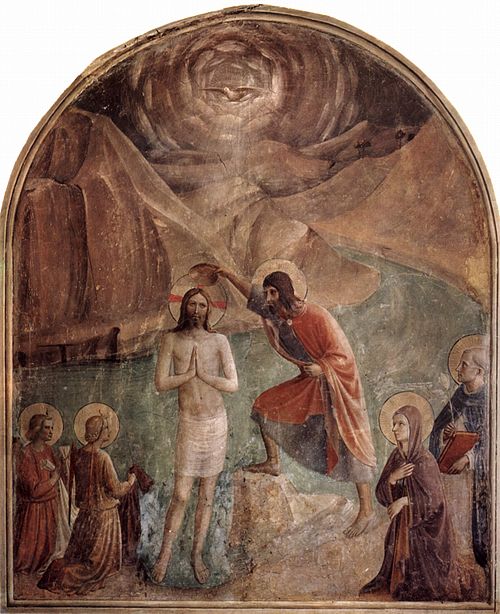Baptism of Christ, 1440, Fra Angelico