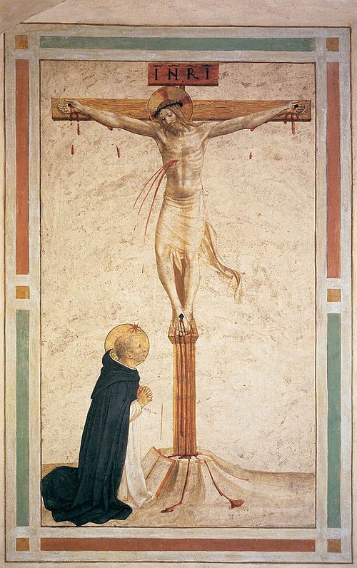 Crucifixion with Dominic Praying, 1440, Fra Angelico