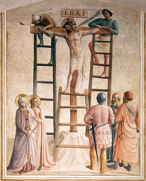 Crucifixion with Virgin and Mary Magdalene, 1440, Fra Angelico