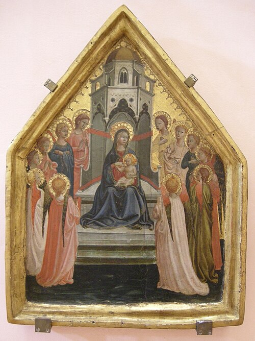 Maesta with twelve angels, 1500, Fra Angelico
