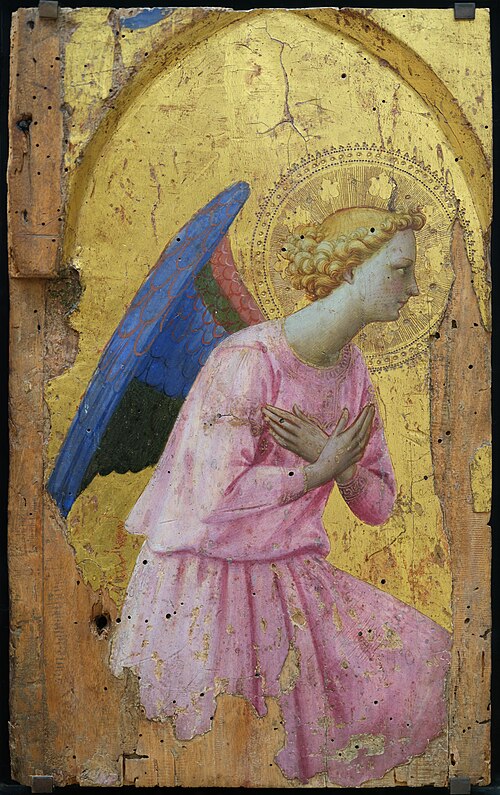 Ange en adoration, tourné vers la droite, 1437, Fra Angelico