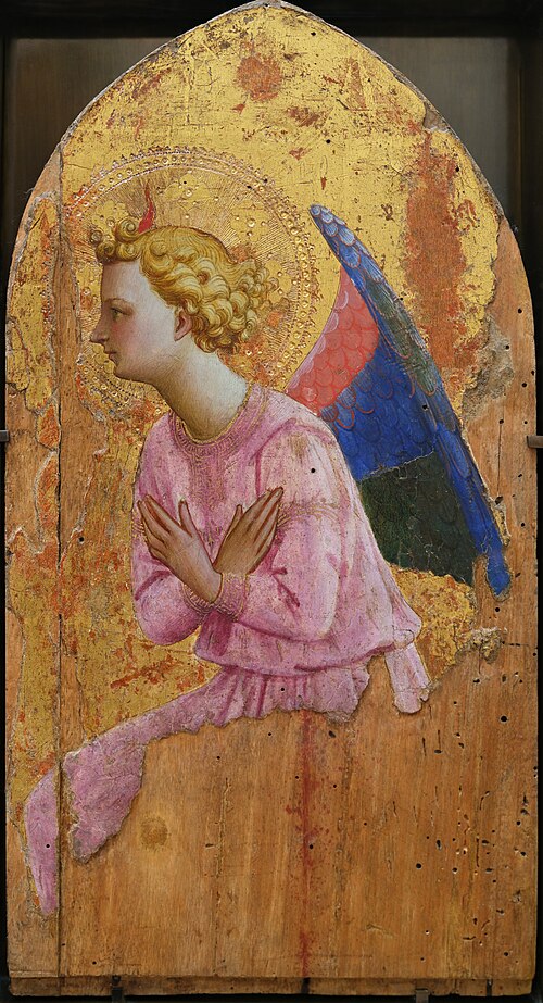 Ange en adoration, tourné vers la gauche, 1430, Fra Angelico