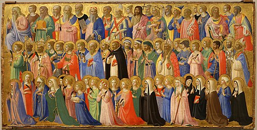 The Forerunners of Christ with Saints and Martyrs, 1423, Fra Angelico