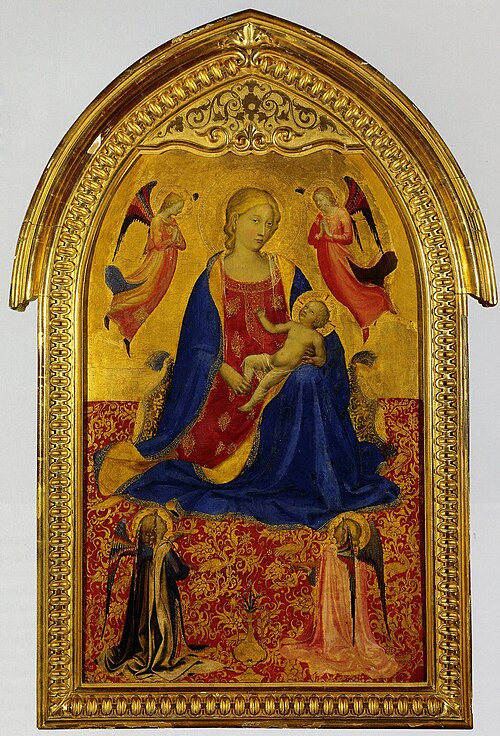 Madonna and Child with Four Аngels, 1420, Fra Angelico
