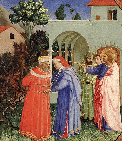 The Apostle Saint James the Greater Freeing the Magician Hermogenes, 1427, Fra Angelico