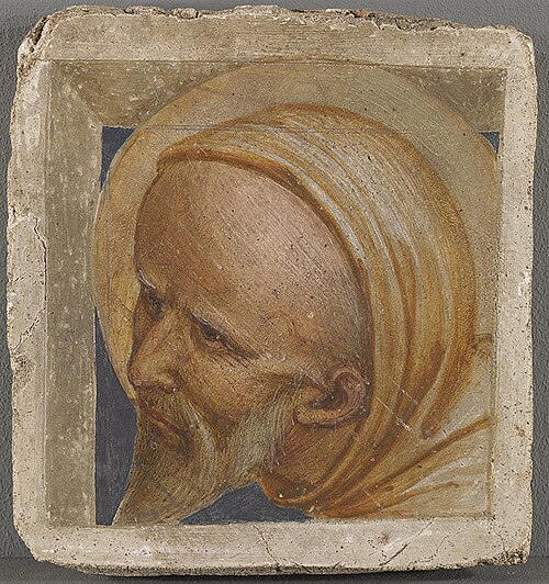 Kopf eines hl. Mönchs, , Fra Angelico