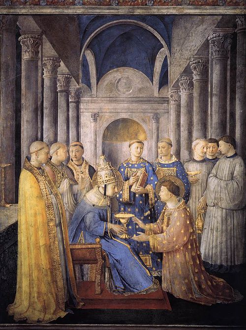 Consécration diaconale de saint Laurent, 1447, Fra Angelico