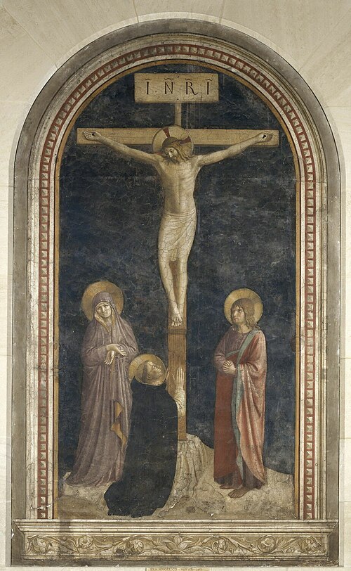 Le Calvaire avec saint Dominique en prière, 1438, Fra Angelico