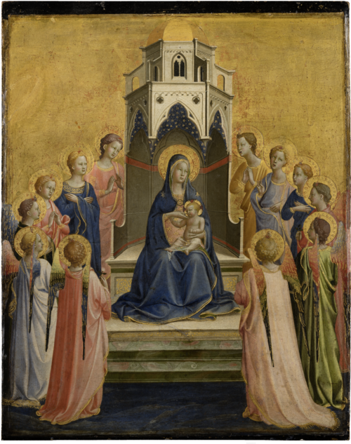 Madonna and Child Enthroned and Twelve Angels, 1420, Fra Angelico