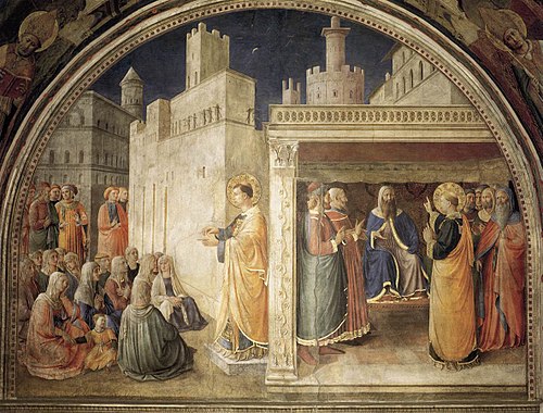 Lunette of the north wall, 1447, Fra Angelico