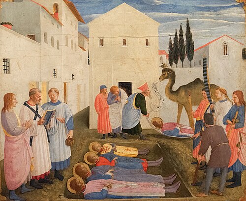 Sepulchring of Saint Cosmas and Saint Damian, 1438, Fra Angelico