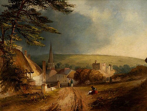 A View of Kidwelly, 1852, Henry Smyth