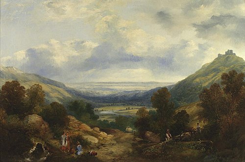 Castell Dinas Bran, 1840, Henry Smyth