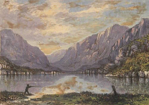 Llanberis lake and pass, 1859, E. Hodson