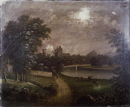 Down Castle looking east, 1890, M. Misell