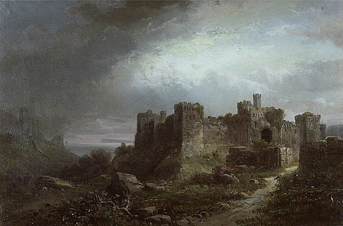 Manorbier Castle, 1884, Max Sinclair