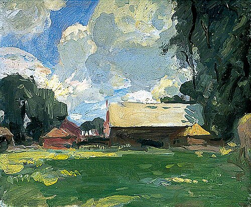 Farm Buildings in a Landscape, , Harry Becker