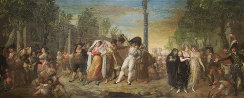 The Pla de la Boqueria, 1820, Joseph Flaugier