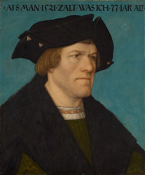 Portrait of a beardless man, 1521, Hans Maler
