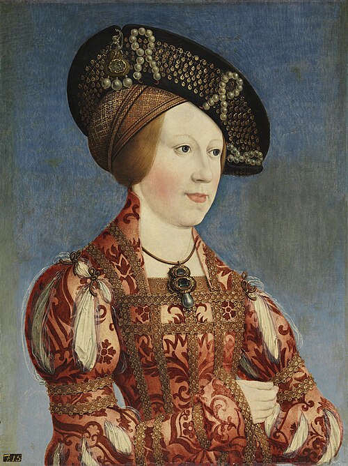 Portrait of Anne of Hungary and Bohemia, 1519, Hans Maler
