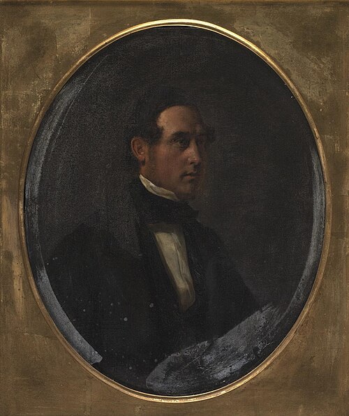Portrait of a gentleman, aged 34, 1853, A. W. King