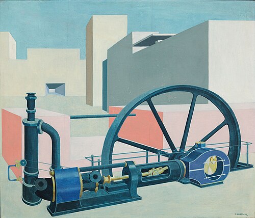 Composition with Turbine, 1929, Carl Grossberg