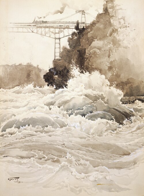 The Whirlpool Rapids, 1893, Harry Fenn