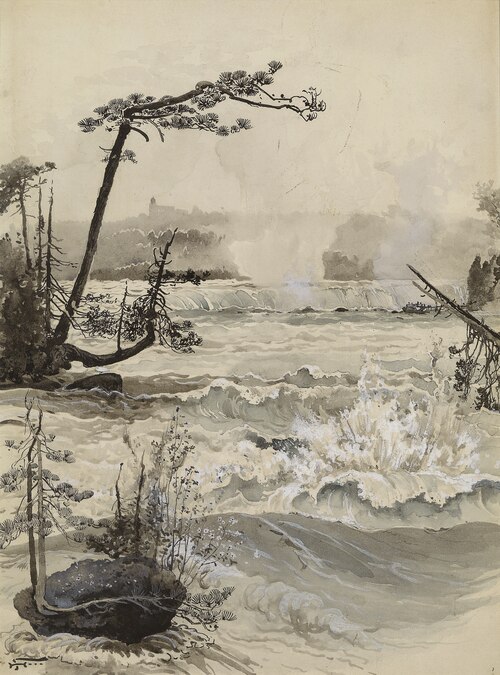 The Horseshoe Falls from the Three Sisters, 1893, Harry Fenn