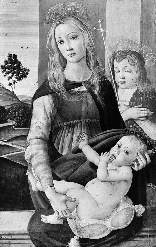 Virgin and Child with young st. John, , Sandro Botticelli