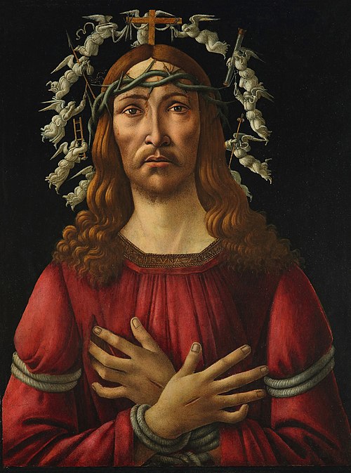 Le Christ en tant qu'homme de douleurs, 1500, Sandro Botticelli