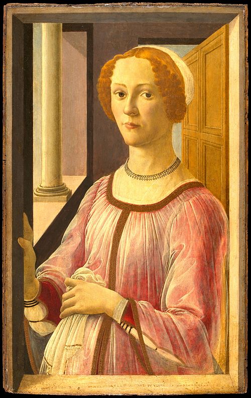 Portrait d'Esmeralda Brandini, 1470, Sandro Botticelli