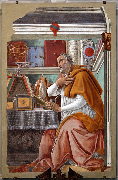 Saint Augustin dans son cabinet de travail, 1480, Sandro Botticelli