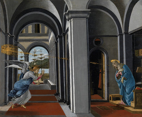 L'Annonciation de la chiesa fiorentina di San Barnaba, 1487, Sandro Botticelli