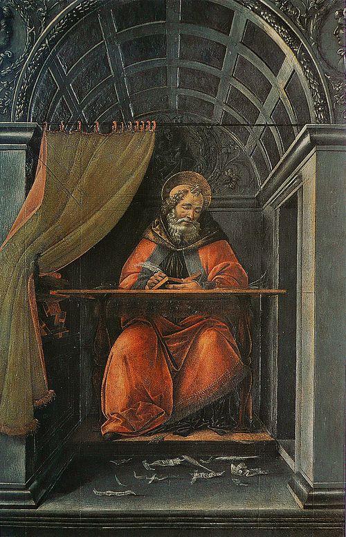 Saint Augustin dans son cabinet de travail, 1490, Sandro Botticelli