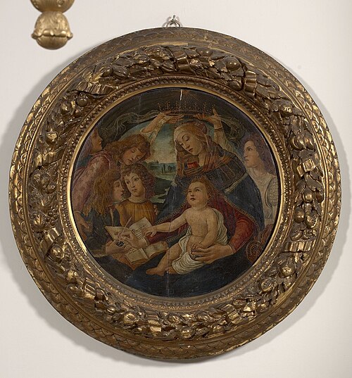 Virgin Mary with Child and Angels, 1496, Sandro Botticelli