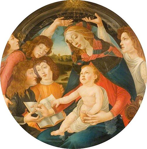 The Madonna of the Magnificat, , Sandro Botticelli