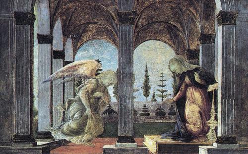 Annunciation, 1490, Sandro Botticelli