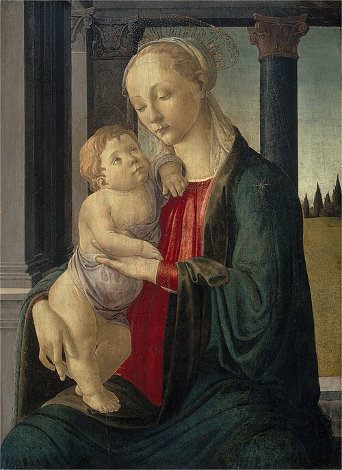 Vierge à l'Enfant, 1470, Sandro Botticelli