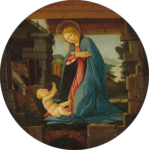 L'Adoration de l'Enfant, 1490, Sandro Botticelli