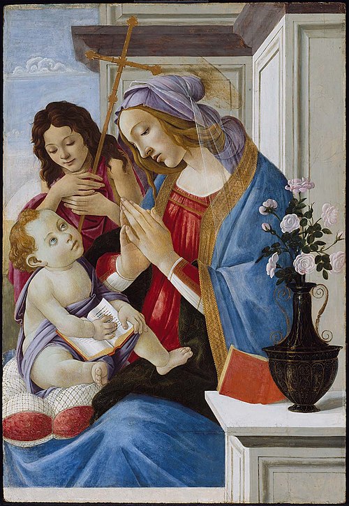 Virgin and Child with Saint John the Baptist, 1500, Sandro Botticelli