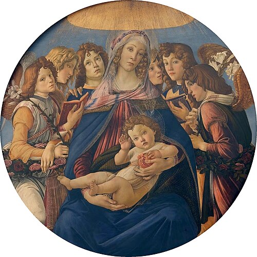 Madonna of the Pomegranate, 1487, Sandro Botticelli