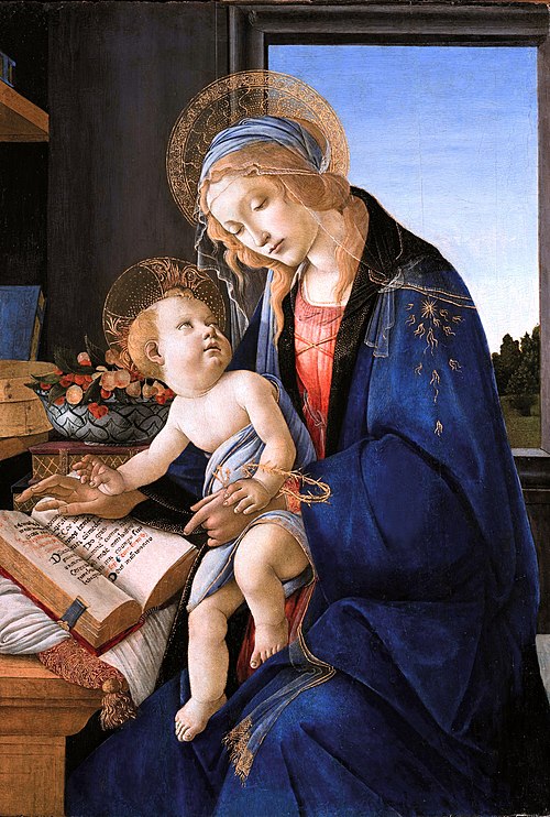 La Madone du livre, 1480, Sandro Botticelli