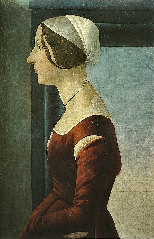 Portrait of a Young Woman, 1485, Sandro Botticelli