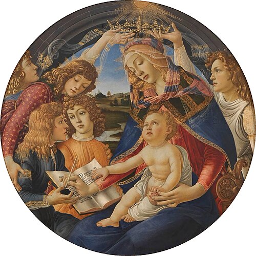 Madonna of the Magnificat, 1483, Sandro Botticelli