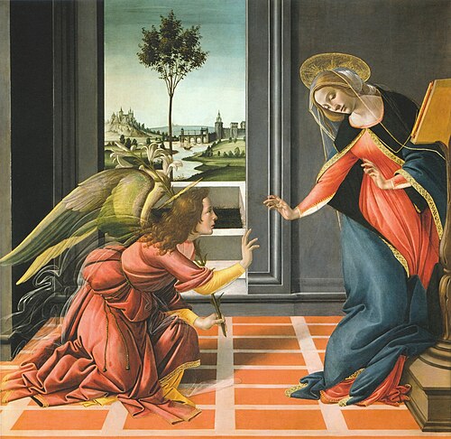 Cestello Annunciation, 1489, Sandro Botticelli