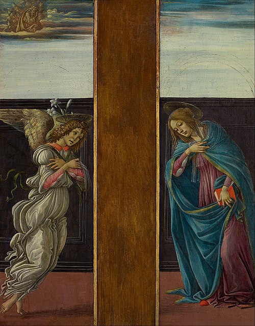 Annunciation, 1495, Sandro Botticelli
