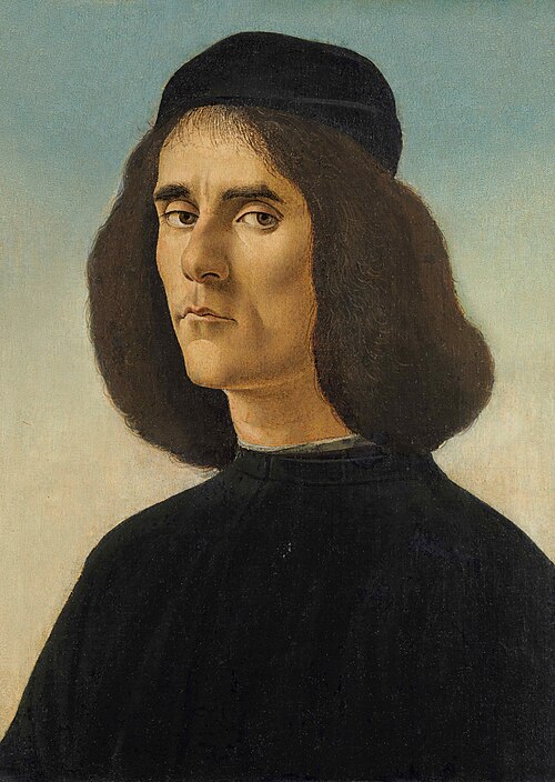 Portrait of Michael Tarchaniota Marullus, 1497, Sandro Botticelli